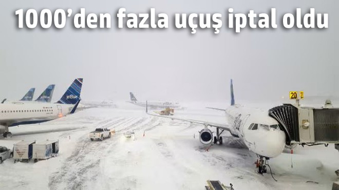 ABD'DE 'FIRTINA' İPTALLERİ