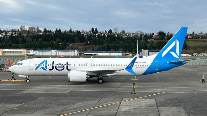AJET'İN YENİ UÇAĞI GELDİ