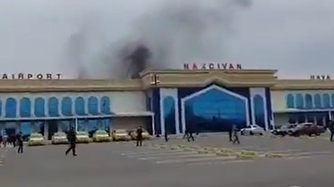 NAHÇIVAN'A İRAN İHA'SI DÜŞTÜ