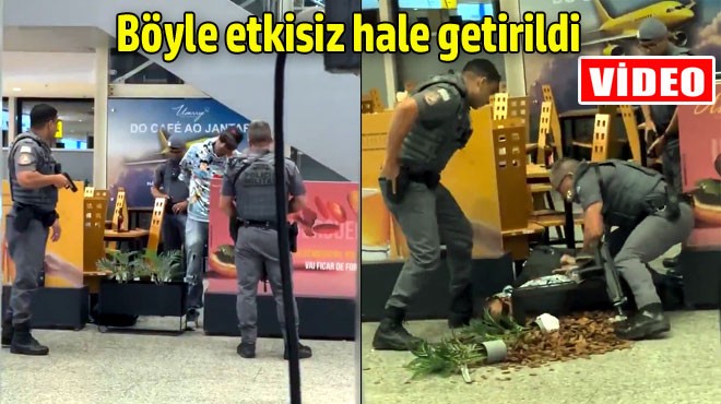 POLİSE KILIÇ ÇEKTİ