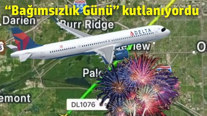 UÇAĞA HAVAİ FİŞEK ÇARPTI